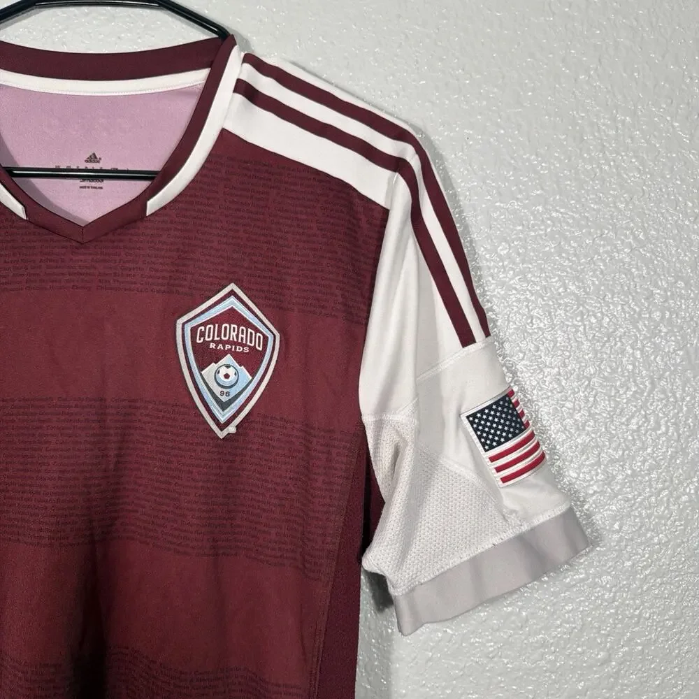 Authentic Colorado Rapids 2013 Home MLS Football Soccer Jersey Kit Medium